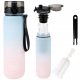  Große MOMO WAY-Wasserflasche, auslaufsicher, BPA-freier Tritan-1-Liter-Messbecher