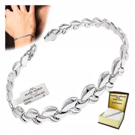    DAMEN-ARMBAND AUS 925-SILBER, TROPFEN, 925-SILBER + GRAVUR UND ETUI