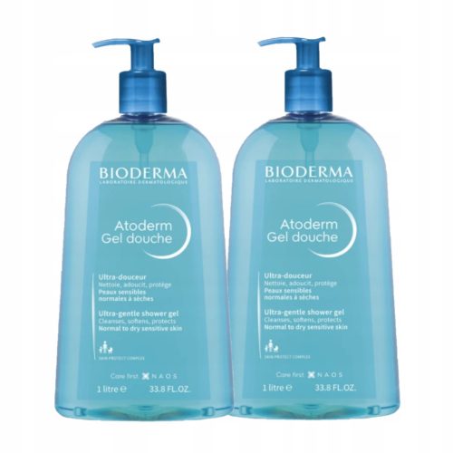 BIODERMA Atoderm Gel Douche Sanftes Reinigungsgel für die Dusche 1000 ml X2
