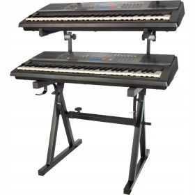  PROFESSIONELLER DOPPEL-STATIV-TASTATURSTÄNDER