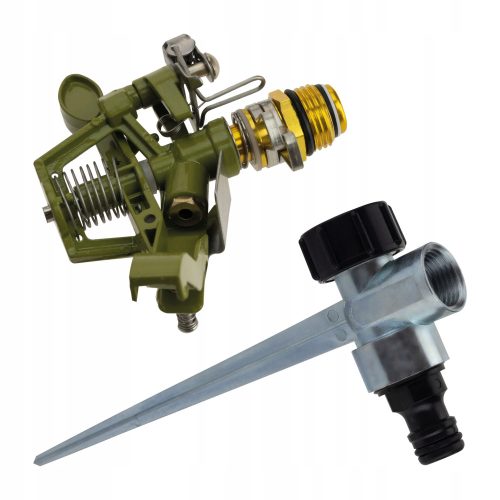  GARTENSPRINKER auf einem Spieß, ein pulsierender Sprinkler für einen Gartenschlauch