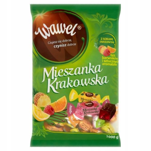 Wawel Mischung Krakauer Art - Geleebonbons in Schokolade 1kg