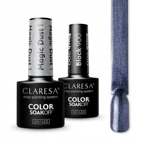  Claresa Black Hybrid Nagellack Schwarz 900