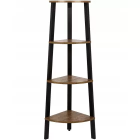   Rustikaler Loft-Stil Blumenregal mit 4 Etagen in Rustikal Braun