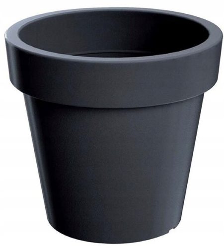 Prosperplast-Blumentopf, 58,2 cm x 58,2 x 52,3 cm, Durchmesser 58,2 cm, Kunststoff in Grau- und Silbertönen