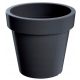  Prosperplast-Blumentopf, 58,2 cm x 58,2 x 52,3 cm, Durchmesser 58,2 cm, Kunststoff in Grau- und Silbertönen