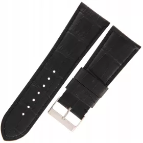  LEDERARMBAND für TEKLA 28MM Uhr, schwarz K10