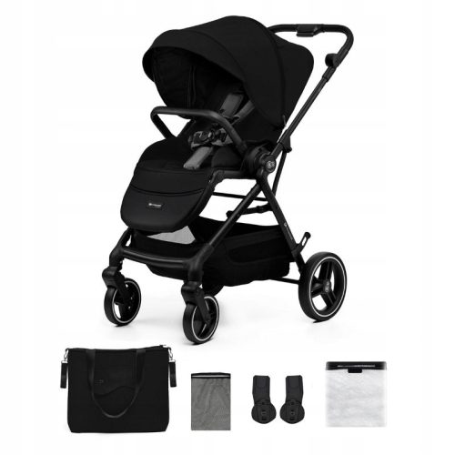  YOXI Kinderkraft Kinderwagen, leicht und wendig, 22 kg, schwarz