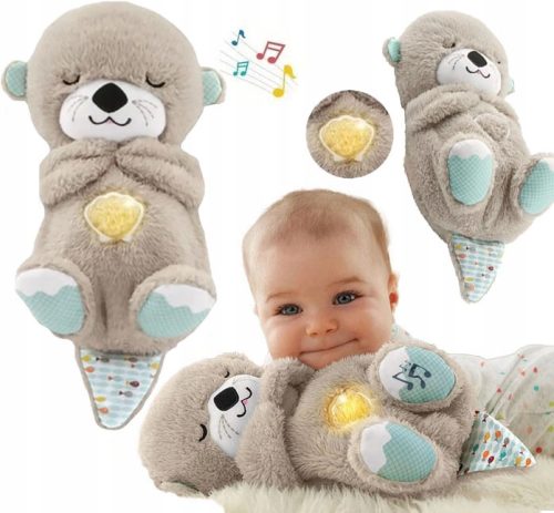  Kuschel-Owling-Ott-Maskottchen, einfacher zu nerven, atmender Owling-Ott, rosa