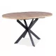  Runder ausziehbarer Tisch Signal Tables 100 x 100 x 75 cm Artisan-Eiche