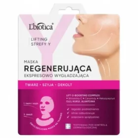   L'biotica Lifting Zone Y Straffende Gesichtsmaske, lindert Rötungen, 1 Stk