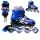  INLINE-SKATES VERSTELLBARE ROLLEN BLAU 38-41 LED-RAD