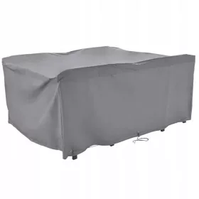   Schutzhülle für Gartenmöbel 200x160x90cm, Grau mit Belüftungsklappen