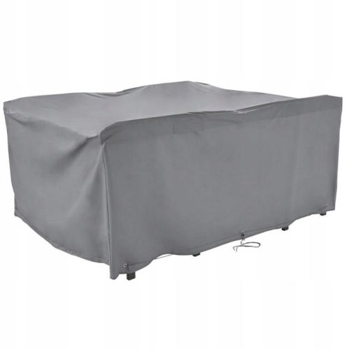 Schutzhülle für Gartenmöbel 200x160x90cm, Grau mit Belüftungsklappen