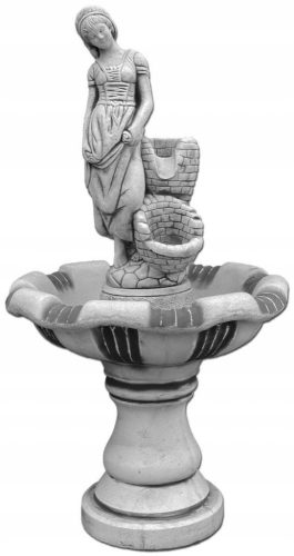  Kaskadenbrunnen, Betonbrunnen mit Pumpe, S107036