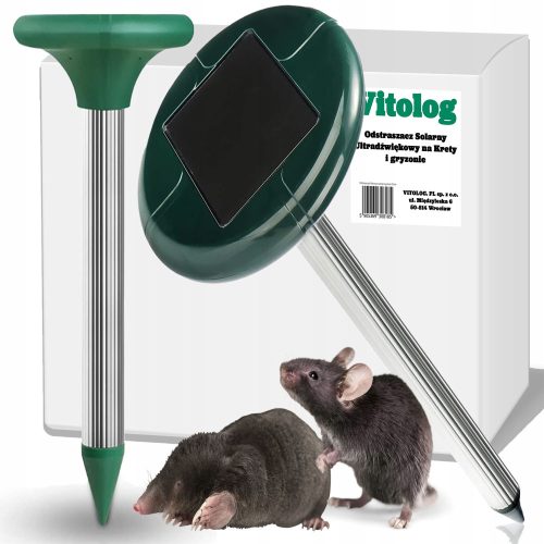  Vitolog Abwehrmittel gegen Beißer, Maulwürfe, Maulwürfe, Marder, Mäuse und Ratten, Waldtiere