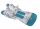  Universeller blauer myBABY-Kinderwageneinsatz mit Kissen
