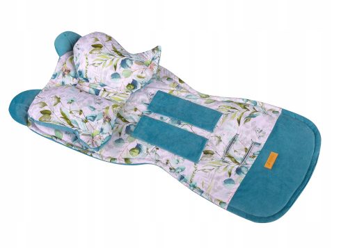  Universeller blauer myBABY-Kinderwageneinsatz mit Kissen
