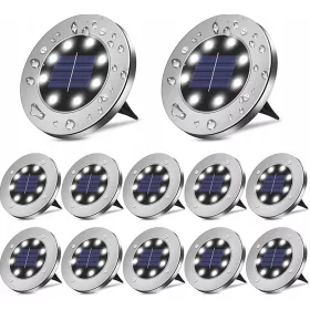  FORTRADE Einbau-Solarlampe Silber 13 cm 1 Stk.