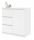  SaraMeble COCO Kommode 80 x 40 x 97 cm weiß