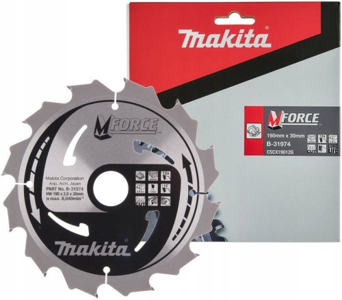  Makita B-31974 Holztrennscheibe 190x30mm 12z