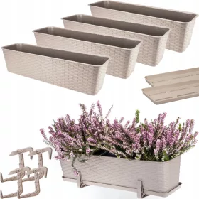  OMAGO Blumentopf 60 cm x 17 x 15 cm, Kunststoff