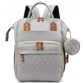    RUCKSACK FÜR MUTTER, ORGANISATORTASCHE, WICKELWECHSLER, BETT