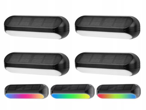  Einbau-Solarleuchte LED Plus schwarz 4,9 cm 4 Stk.