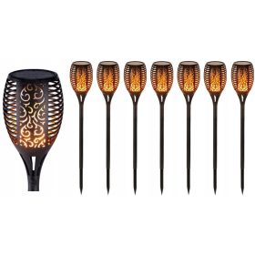  Deko Solarlampe, schwarz, 51 cm, 8 Stk.