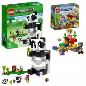    LEGO Minecraft 21245 Panda-Schutzgebiet + LEGO Minecraft 21164 Korallenriff