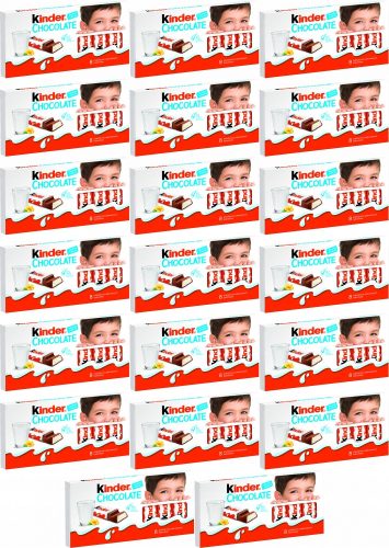 Kinder Schokoladenriegel-Packung mit 8 Stück, 100g - Ideal für Kinder