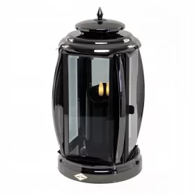  Kerzenlaterne Schrein Metall mit Glas Kupfer 1 Stk