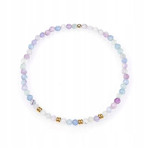  Armband-Stein, Fluorit-Schliffperlen, 2,5 mm