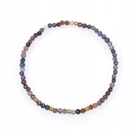  Armbandstein, Rubin-Saphir-Schliff, Perlen 2,5 mm