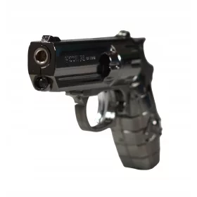  GLOW FEUERZEUG BRENNER LED FACKEL GUN METAL METALL REVOLVER