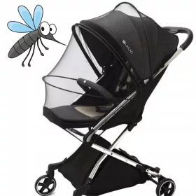    MOSKITONETZ MIT MOSKITO-REISSVERSCHLUSS FÜR BRITAX RECARO CYBEX KINDERWAGEN, VERSTELLBAR