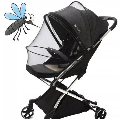  MOSKITONETZ MIT MOSKITO-REISSVERSCHLUSS FÜR BRITAX RECARO CYBEX KINDERWAGEN, VERSTELLBAR