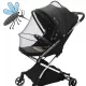  MOSKITONETZ MIT MOSKITO-REISSVERSCHLUSS FÜR BRITAX RECARO CYBEX KINDERWAGEN, VERSTELLBAR