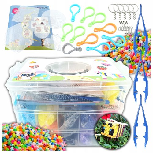  BÜGELPERLEN-SET XXXL BOX 24000 PERLEN QUALITÄT + GRATIS