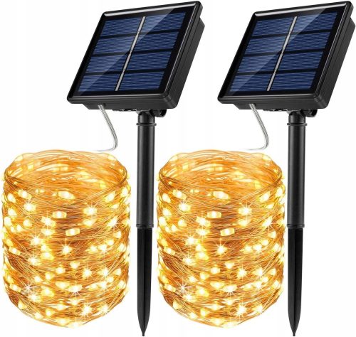  SuperLED Solar-Lichterkette 2000 cm IP44 warmweiß
