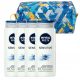  NIVEA MEN SENSITIVE Herren-Duschgel zum Waschen 500 ml x4 + Kosmetiktasche