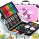  Kreatives Kunstset mit 145 Elementen, Farben, Buntstiften und Markern
