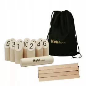    Kubi Sport großes finnisches Bowling mit Tasche und Wurfleine