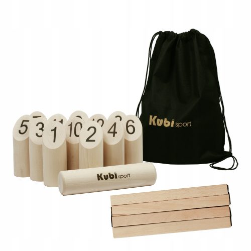  Kubi Sport großes finnisches Bowling mit Tasche und Wurfleine
