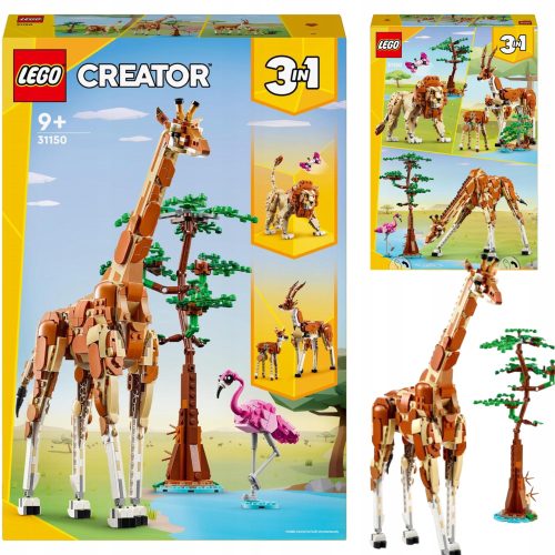  LEGO Creator 31150 Zvířata ze safari + Karton 30 cm x 20 cm x 10 cm 380 g/m² 1 Stk.