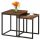  SoBuy fbt rechteckiger Couchtisch 50 x 40 x 60 cm, dunkle Buche