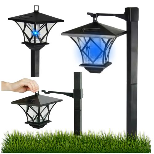  Solar Pendelleuchte LATERNENLAMPE LED LATERNE schwarz 150 cm 1 Stk.