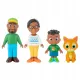  COCOMELON-SET MIT 4 FIGUREN DER CODY-FAMILIE JWC0222