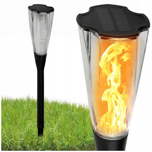  Berge Solarlampe, schwarz, 65 cm, 1 Stk.