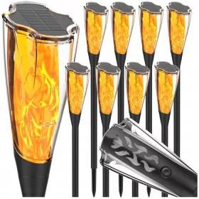  8× Berge Solarlampe, schwarz, 65 cm, 1 Stk.